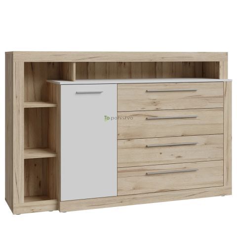 Chest KASURA oak+grey KSRK352L-M815