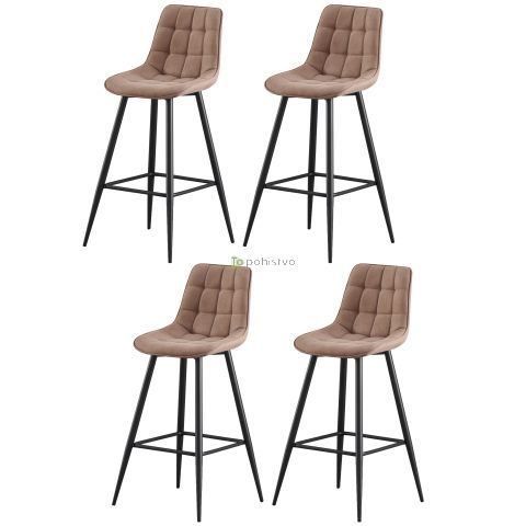 Bar chair MARGARITABAR brown  (LSC992BC - CAIDU 086-6)