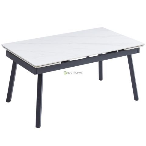 Extendable table CUPRA (150+30+30)x90x76 cm natur (JOHN 120+30+30x85 - Ceramic, OAK-A wood colour)