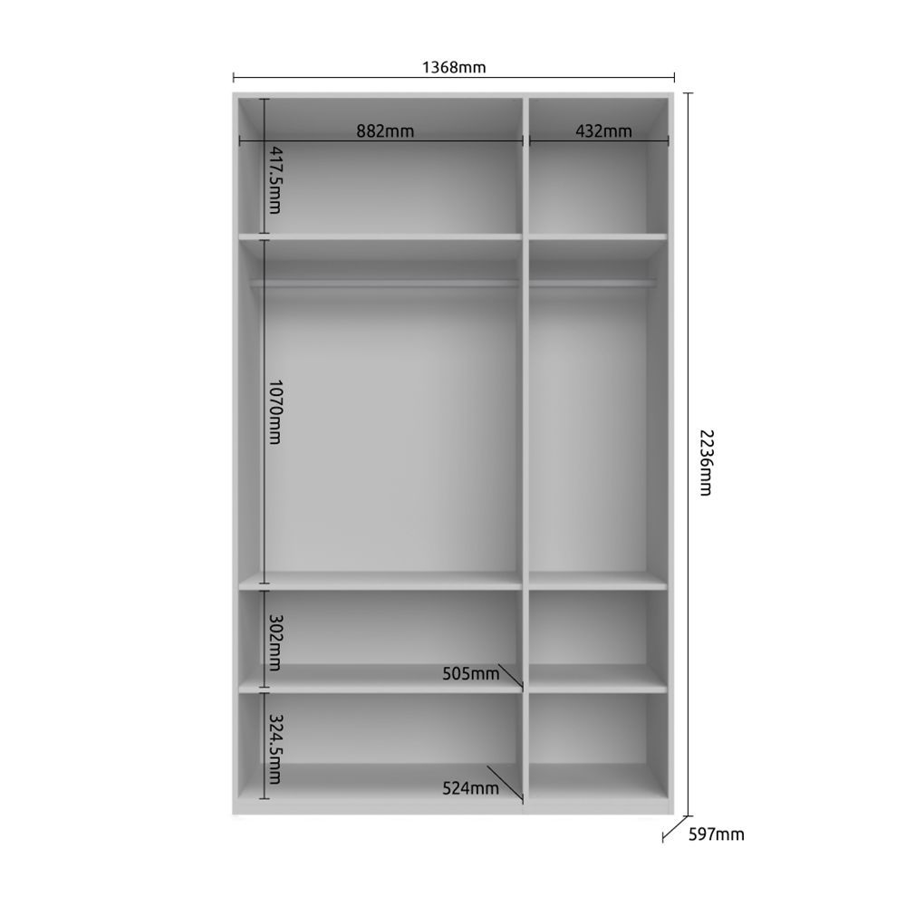 Omara PIANO P3/PN dimenzije