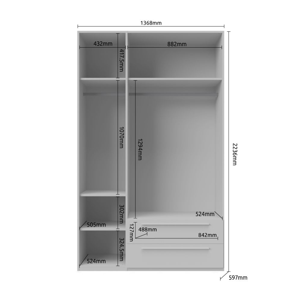 Omara PIANO P32/PN dimenzije