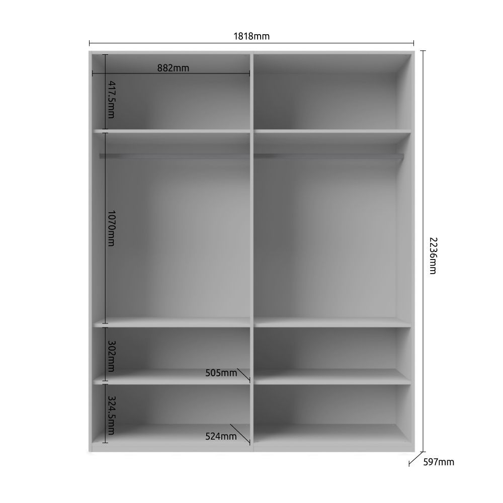 Omara PIANO P4/PN dimenzije