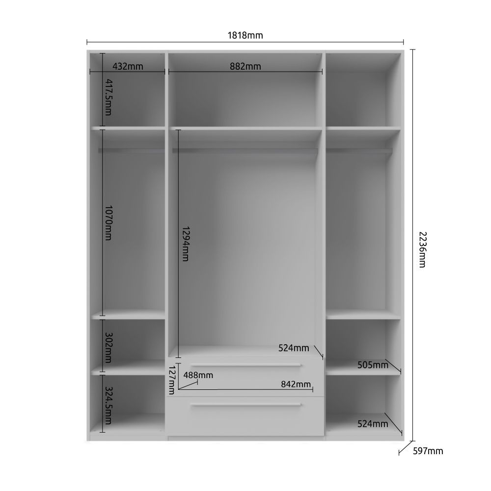 Omara PIANO P42/PN dimenzije