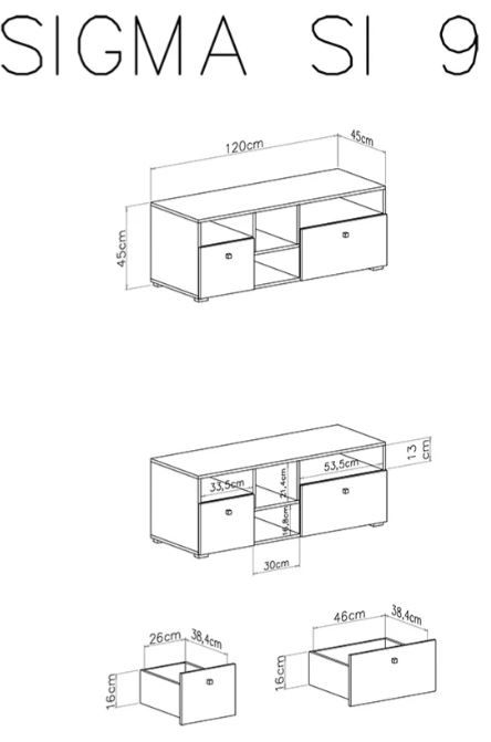 TV element SIGMA dimenzije